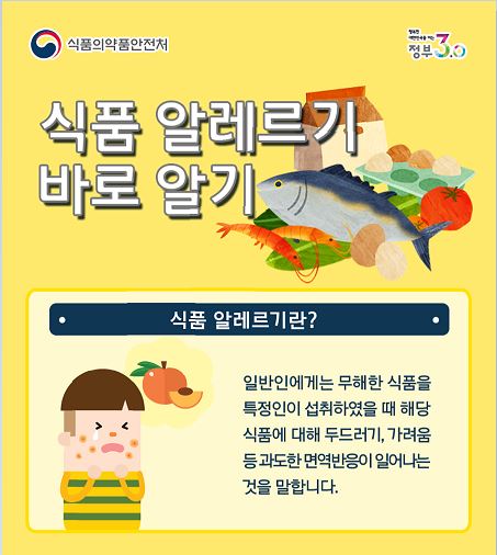 식품 알레르기 바로알기