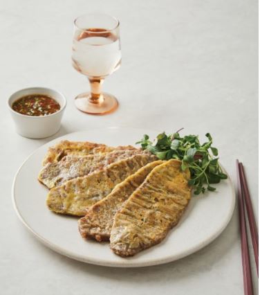 소고기육전과 전복내장소스