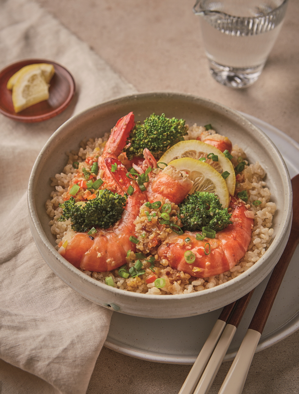 타이거새우 현미볶음밥