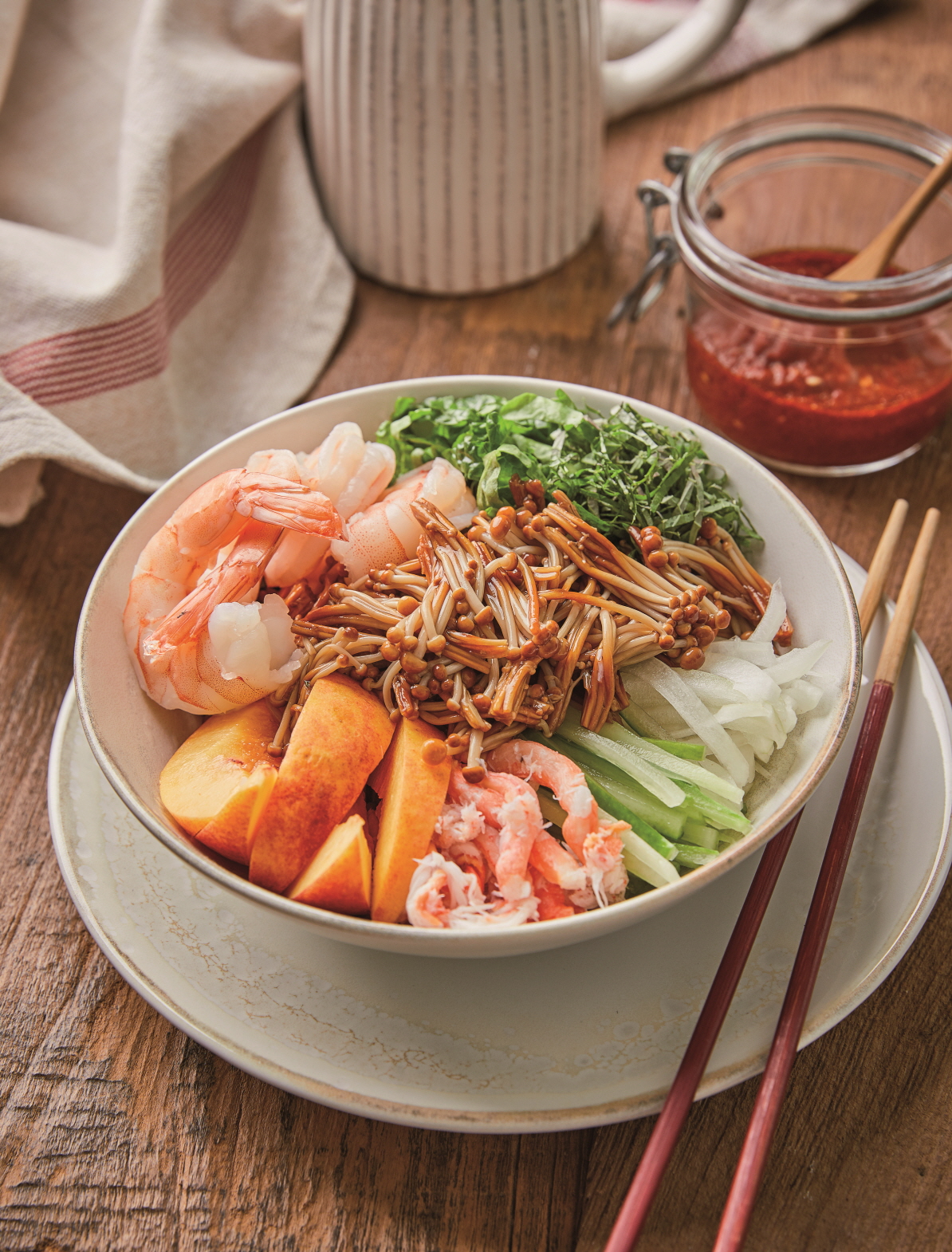 황금팽이 비빔국수