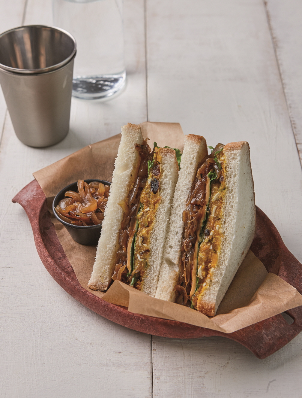 단호박 양파잼 샌드위치