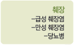 췌장 : 급성 췌장염, 만성 췌장염, 당뇨병