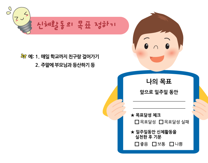신체활동의 목표 정하기