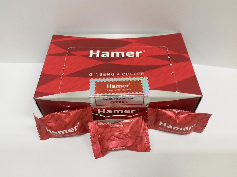 위해식품정보 제품 이미지(Hamer Candy Ginseng & Coffee)